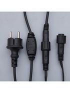 Гирлянда «Бахрома» 3 × 0.6 м, IP44, УМС, тёмная нить, 160 LED, свечение мульти, 220 В - Фото 9
