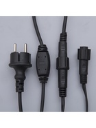 Гирлянда «Бахрома» 3 × 0.6 м, IP44, УМС, тёмная нить, 160 LED, свечение синее, 220 В - Фото 9