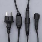 Гирлянда «Бахрома» 3 × 0.6 м, IP44, УМС, тёмная нить, 160 LED, свечение фиолетовое, 220 В - Фото 5