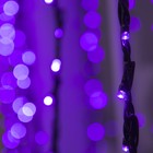 Гирлянда "Водопад" 2 х 1.5 м , IP44, тёмная нить, 400 LED, свечение фиолетовое, 8 режимов, 220 В - Фото 2