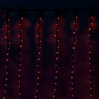 Гирлянда "Дождь" уличная 2 х 3 м, LED-800-220V, 8 режимов, нить тёмная, свечение красное - Фото 2