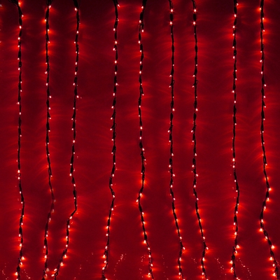 ВОДОПАД уличная, УМС, Ш:2 м, В:3 м, Н.Т. LED-800-220V, контроллер 8 режимов, КРАСНЫЙ
