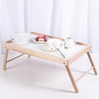 Столик-поднос для завтрака в постель, 52×33×22 см - Фото 1