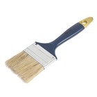Кисть плоская ТУНДРА, натуральная щетина, пластиковая рукоятка, 2.5", 63 мм - Фото 3