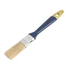 Кисть плоская ТУНДРА, натуральная щетина, пластиковая рукоятка, 1", 25 мм - Фото 3
