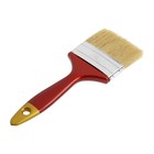 Кисть плоская ТУНДРА, натуральная щетина, пластиковая рукоятка, 3", 75 мм - Фото 9