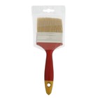 Кисть плоская ТУНДРА, натуральная щетина, пластиковая рукоятка, 3", 75 мм - Фото 10