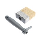 Кисть-макловица ТУНДРА, натуральная щетина, пластиковая рукоятка, 30×70 мм - Фото 6