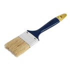 Кисть плоская ТУНДРА, натуральная щетина, пластиковая рукоятка, 2", 50 мм - Фото 3