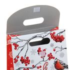 Пакет подарочный «Снегири», 18 × 23 см - Фото 4