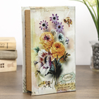 Сейф-книга шёлк "Нежные цветы с пчелами" 21х13х5 см - Фото 5