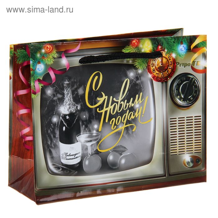 Пакет ламинированный горизонтальный «Телевизор», 14 × 11 см - Фото 1