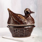 Горшок духовой "Утка", большая, керамика, 3 л - Фото 1