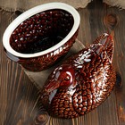 Горшок духовой "Утка", большая, керамика, 3 л - Фото 4