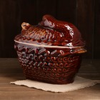 Горшок духовой "Лебедь", керамика, 3 л - Фото 3