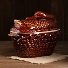 Горшок духовой "Лебедь", керамика, 3 л - Фото 4