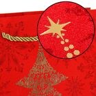 Пакет подарочный с алмазной крошкой «Ёлочка», 18 × 23 см - Фото 2