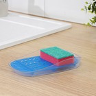 Подставка для моющего средства и губок Тео, цвет синий - Фото 4