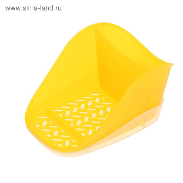 Подставка для моющего средства и губки Teo Plus, цвет лимонный - Фото 1
