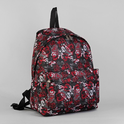 Рюкзак молодёжный, отдел на молнии, наружный карман, цвет разноцветный