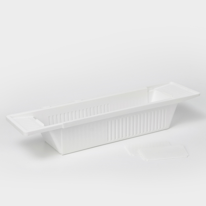 Полка на ванну Toys, 57-89 см, цвет снежно-белый - Фото 1