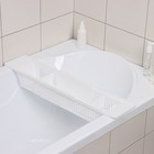Полка на ванну Toys, 57-89 см, цвет снежно-белый - Фото 9