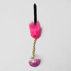 Шар-погремушка с хвостиком, микс цветов - Фото 2