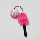 Шар-погремушка с хвостиком, микс цветов - Фото 3