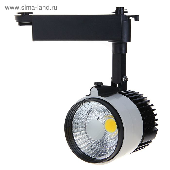 Трековый светильник LED, 20 W, 1600 Lm, 4000 K, дневной свет, SL-2002WB,  БЕЛО-ЧЕРНЫЙ - Фото 1