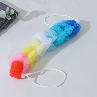 Мочалка для тела Доляна «Радуга», 30 г