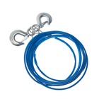 Трос буксировочный TORSO, металлический в ПВХ оплётке, 4 м, 3 тонны, 2 крюка - Фото 4