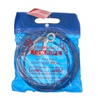 Трос буксировочный TORSO, металлический в ПВХ оплётке, 4 м, 3 тонны, 2 крюка - Фото 6