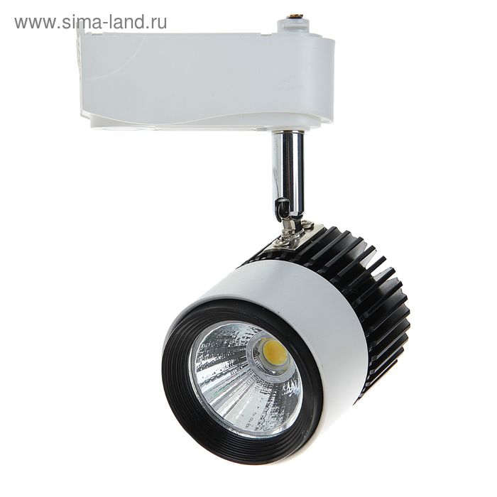 Трековый светильник LED, 9 W, 720 Lm, 4000 K, дневной свет, SL-902WB, корпус БЕЛО-ЧЕРНЫЙ 104185 - Фото 1