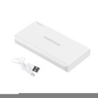 Внешний аккумулятор LuazON PB-10, 10200 мАч, 2 USB, 1 A, индикатор зарядки и фонарик, МИКС - Фото 3