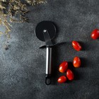 Нож для пиццы и теста Доляна «Помощник», 20 см, цвет чёрный - фото 4548050