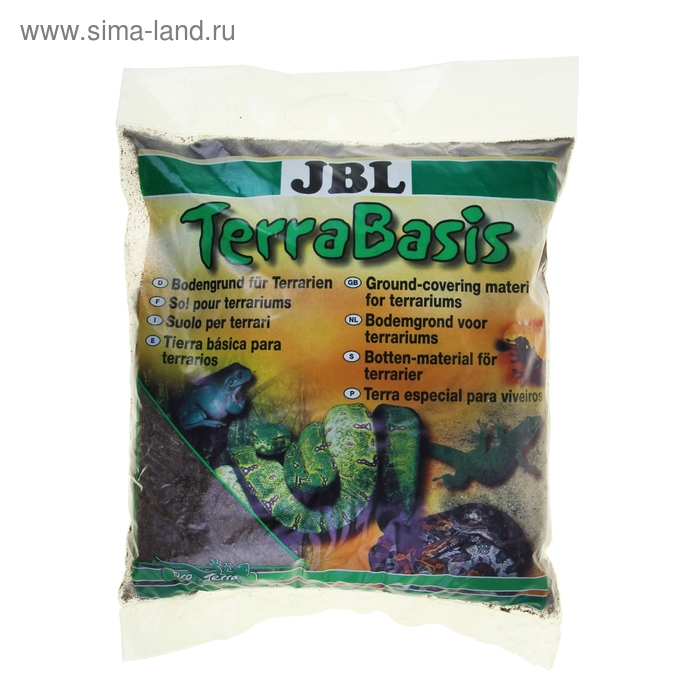Донный грунт для влажных и полувлажных террариумов, JBL TerraBasis,5 л. - Фото 1