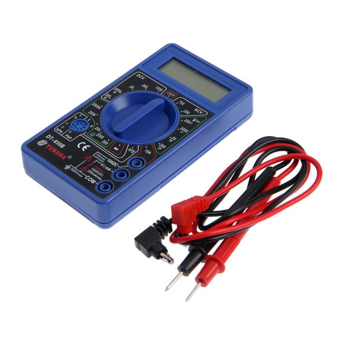 Мультиметр ТУНДРА, DT-830B, ACV/DCV, DCA, 200-2 МΩ