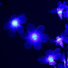 Светодиодная ваза 80х16 см, "Цветок сакуры" 72 LED, 220V, фиксин, СИНИЙ - Фото 2