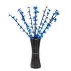 Светодиодная ваза 80х16 см, "Цветок сакуры" 72 LED, 220V, фиксин, СИНИЙ - Фото 3
