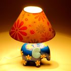 Светильник детский керамика "Цветочный слоник" МИКС, 20х20х24,5 см - Фото 2
