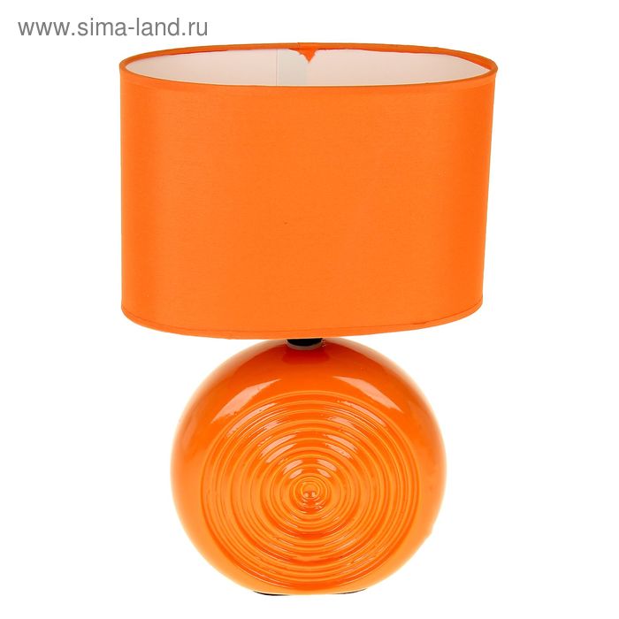 Светильник керамика "Резной" оранжевый, 11,5х19,5х29,5 см - Фото 1