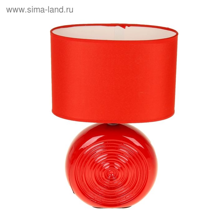 Светильник керамика "Резной" красный, 11,5х19,5х29,5 см - Фото 1