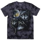 Футболка мужская Collorista 3D Wolfs Moon, размер XXL (52), цвет серый - Фото 1