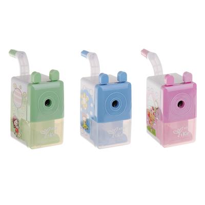 Точилка механическая с контейнером «Классика», МИКС