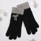 Перчатки женские "Эвелина", размер 18, цвет чёрный 65442 - Фото 1