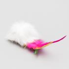 Мышь из натурального меха, 7.5 см, белая - Фото 2