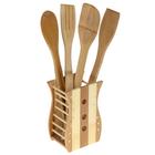 Набор кухонных принадлежностей «Бамбук», 4 предмета, на подставке - Фото 6