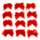 Крылышки декоративные перьевые, красные, 13х10 см - Фото 2