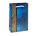 Пакет подарочный "Фон кружева синий" 11,5х17,5х5 см - Фото 1