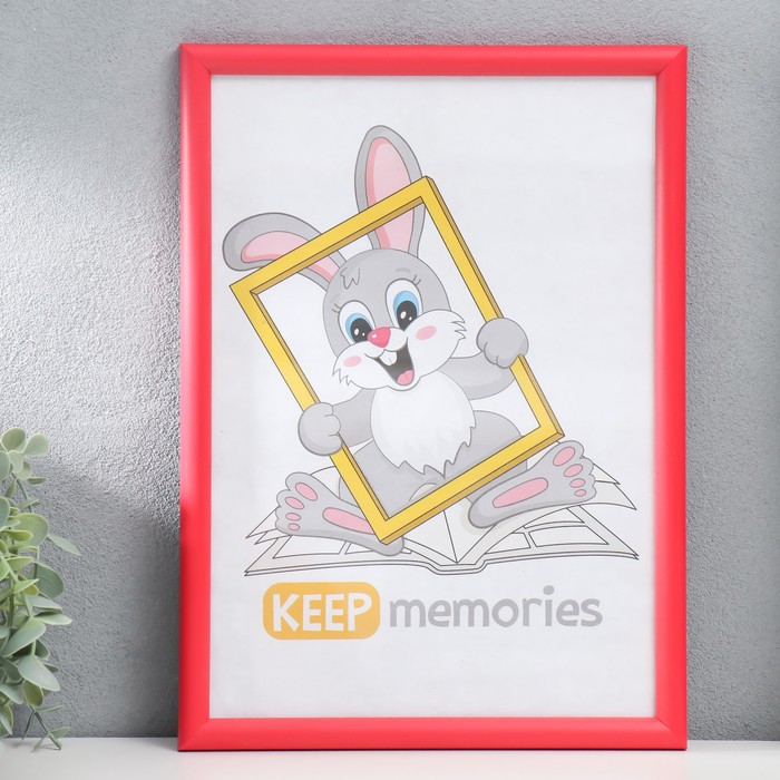 Фоторамка для фото 21×30 см Cedar, пластик, красный - Фото 1